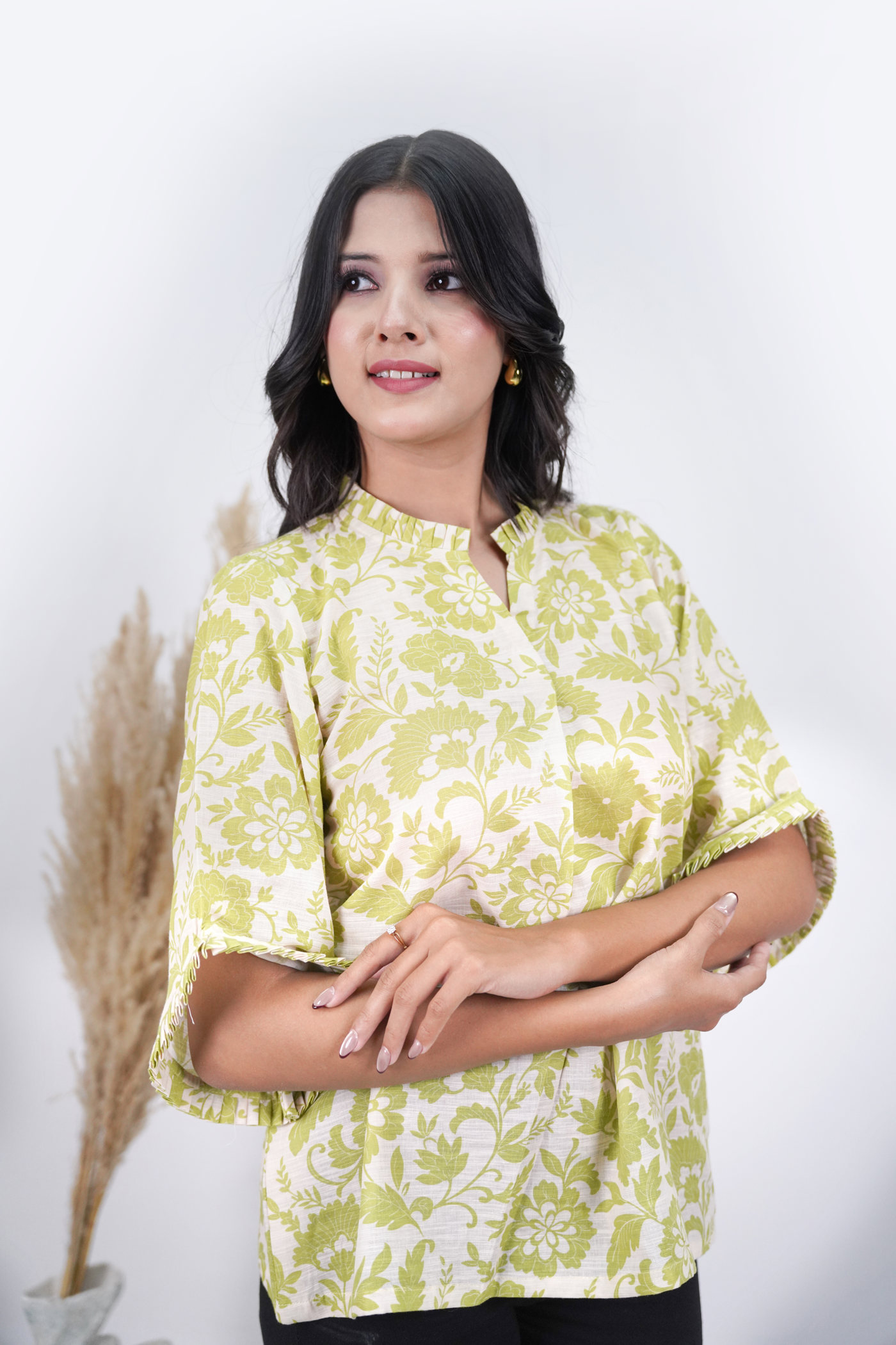 Reva Cotton-Linen Top