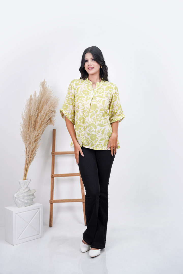 Reva Cotton-Linen Top