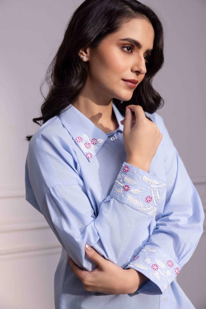Vayu Cotton Embroidered Shirt