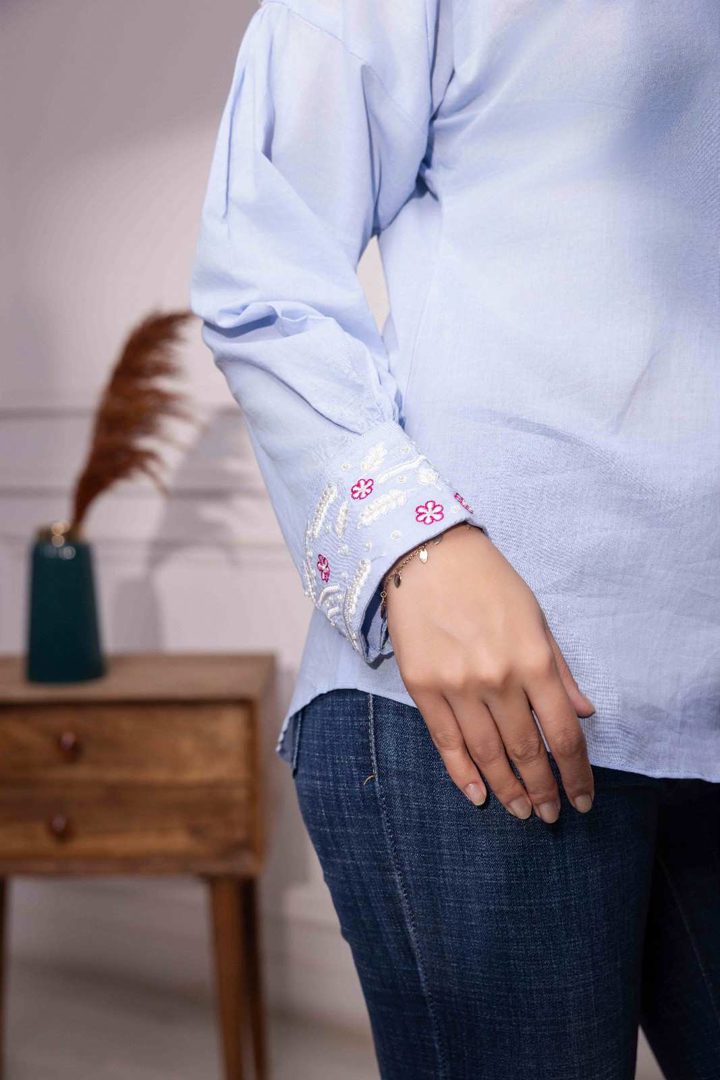 Vayu Cotton Embroidered Shirt