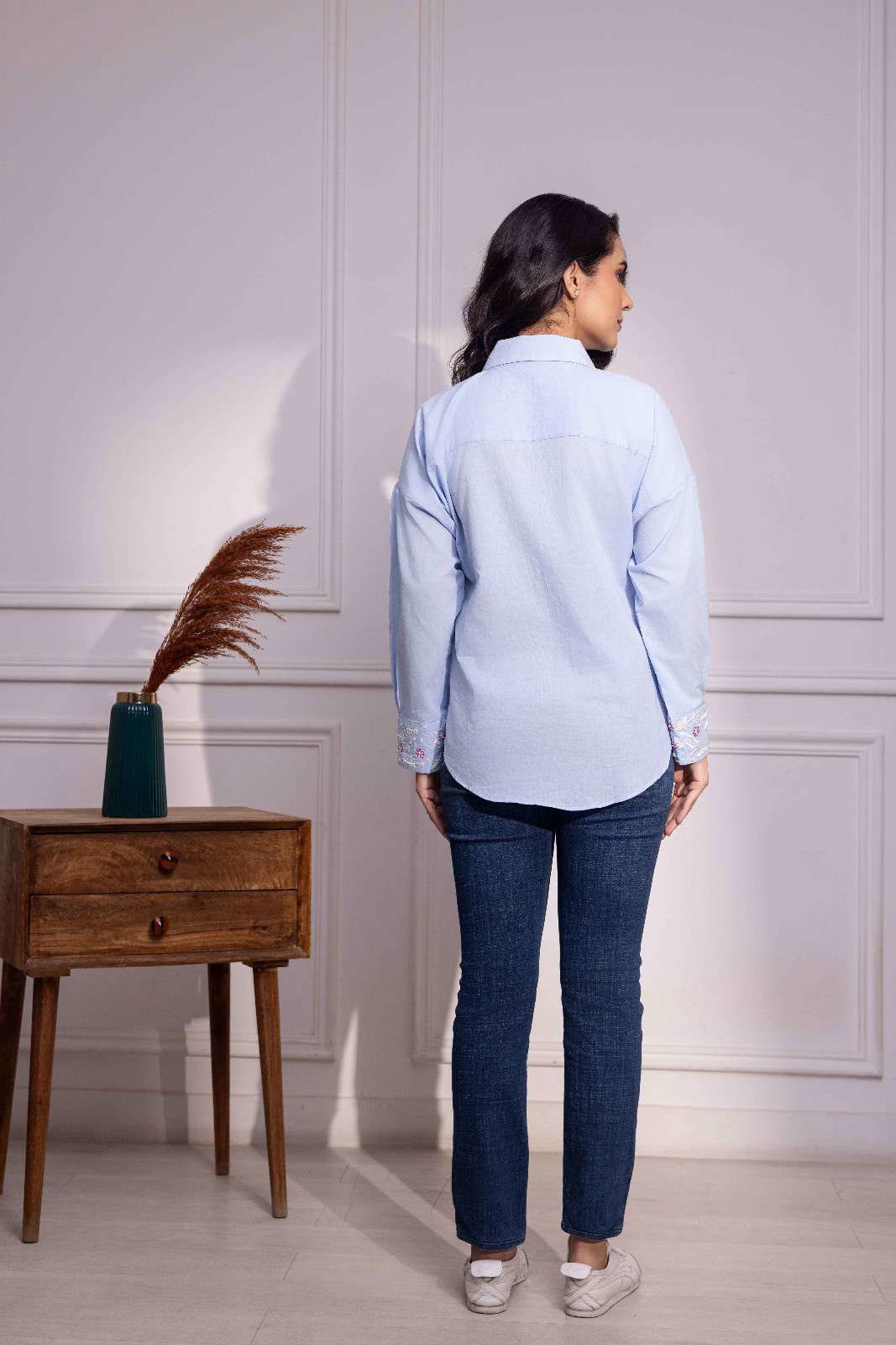 Vayu Cotton Embroidered Shirt