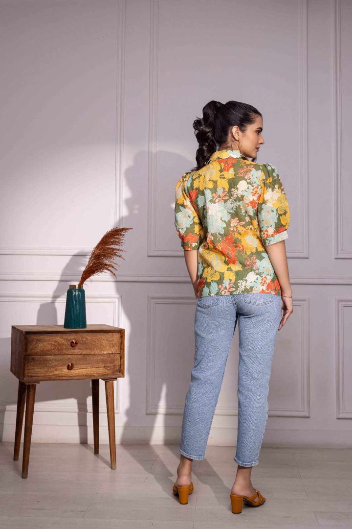 Phulwari Cotton Printed Top