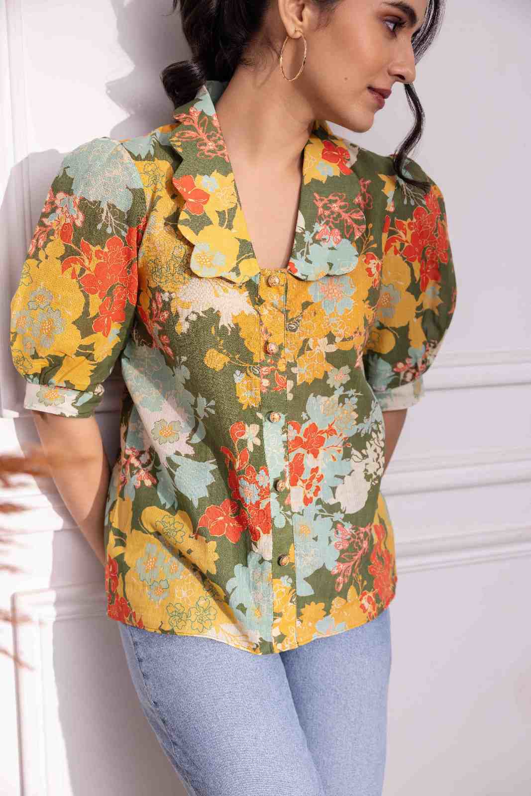 Phulwari Cotton Printed Top