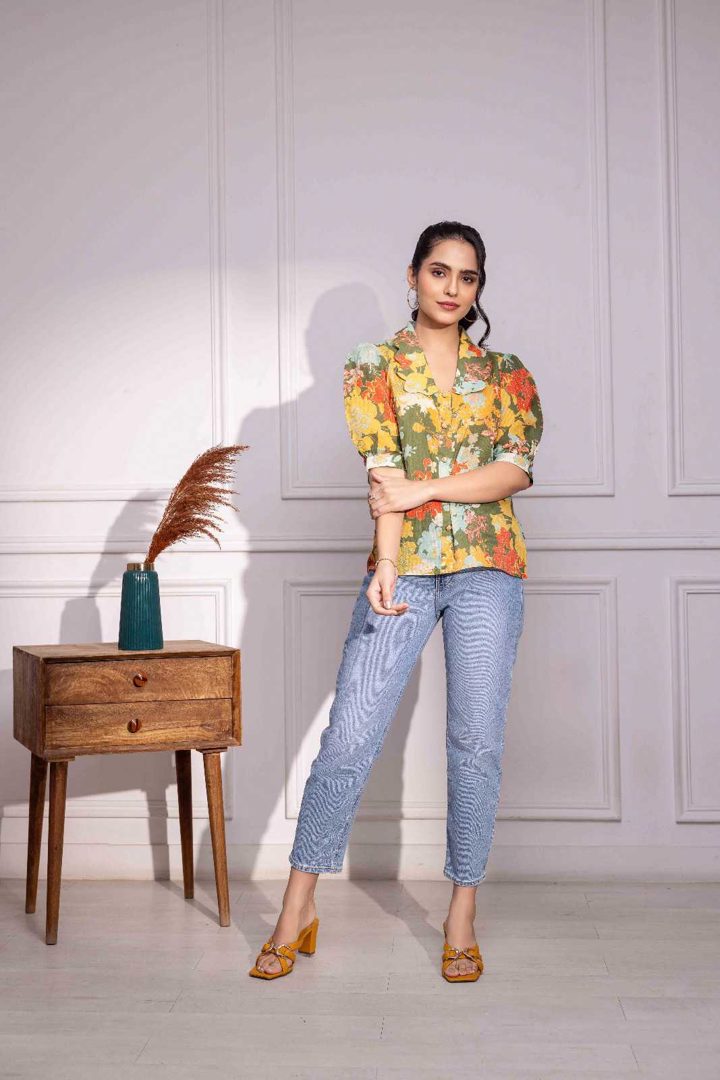Phulwari Cotton Printed Top