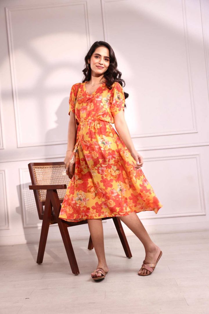 Mridu Muslin Midi Dress